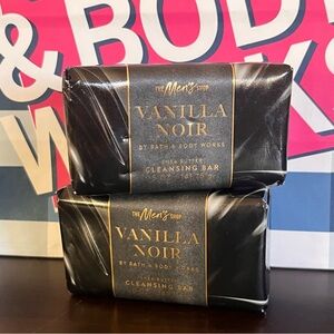 Bath & Body Works The Men's Shop Vanilla Noir Shea Butter Cleansing Bar 2 pack